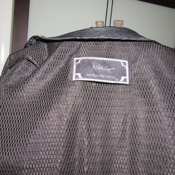 WOMEN'S WILLIE G HARLEY DAVIDSON LEATHER JACKET SIZE W/M - Picture 12 of 16